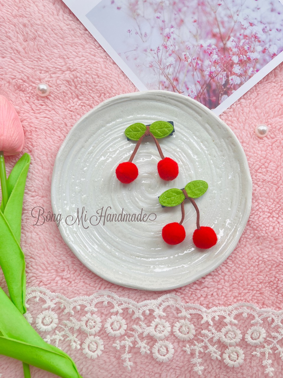 Kẹp tóc Cherry Cherry đáng yêu cho bé gái