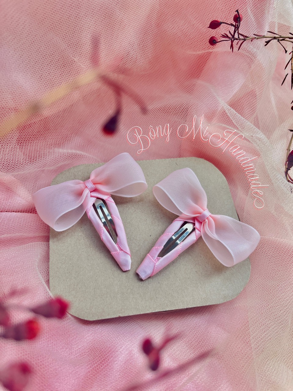 Set nơ voan mờ Hàn Quốc